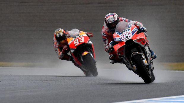 Andrea Dovizioso memasuki seri terakhir dengan tertinggal 21 poin dari Marc Marquez.