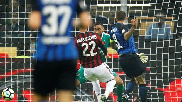 Babak I, Inter Milan Unggul di Derby Sekota Berkat Icardi
