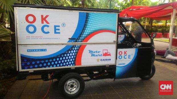 Motor Box OKE OCE Meriahkan Pelantikan Anies-Sandi