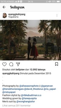 Romantisnya Foto Prewedding Kahiyang dan Bobby di Yogyakarta