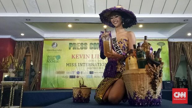 Kevin Liliana akan memakai kostum nasional bergaya mbok jamu