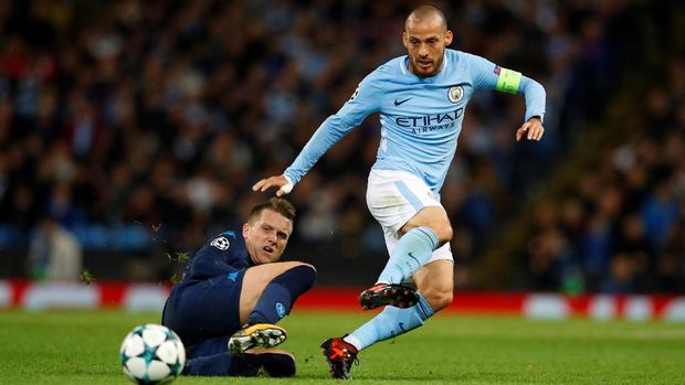 David Silva cekcok dengan Kevin De Bruyne usai Manchester City melawan Napoli.