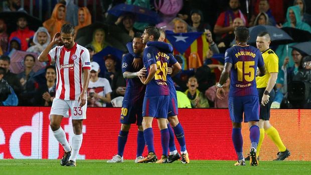 Barcelona membuka keunggulan karena gol bunuh diri Dimitrios