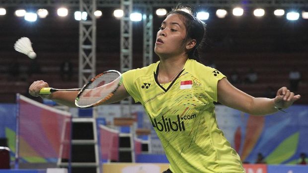 Gregoria Mariska ke final kejuaraan bulutangkis dunia junior setelah mengalahkan Cai Yanyan. (