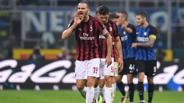 Leonardo Bonucci menjadi pilihan utama di lini belakang Milan musim ini.