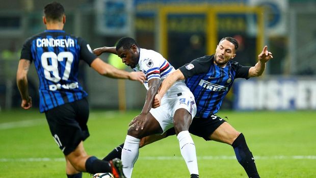 Inter Milan meraih kemenangan kandang kelima di musim ini setelah mengalahkan Sampdoria.