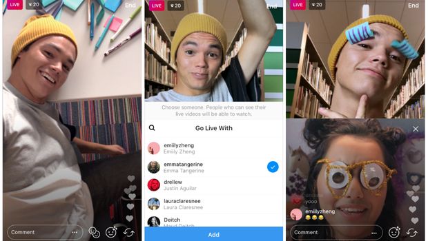 Live di Instagram Kini Bisa Tandem