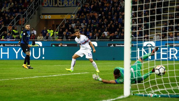 Dua gol ke gawang Sampdoria membuat Mauro Icardi berada dalam deretan teratas pencetak gol terbanyak di Serie A.
