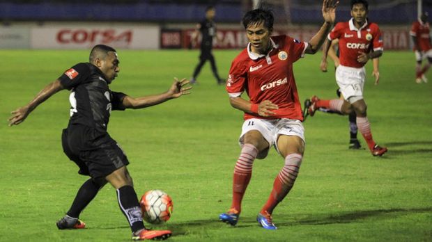 Borneo FC bersiap meladeni tim tamu Persija di Stadion Segiri, Samarinda. (