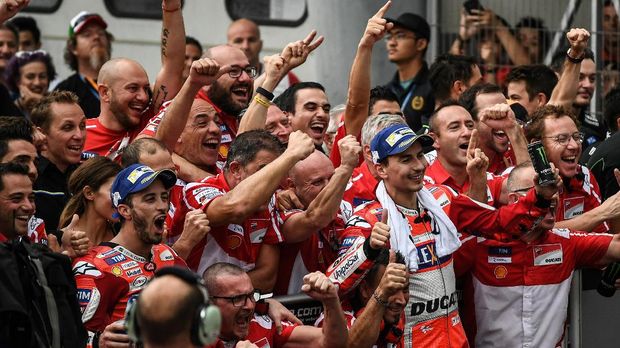 Jorge Lorenzo merasakan dukungan kuat dari tim selama berada di Ducati.