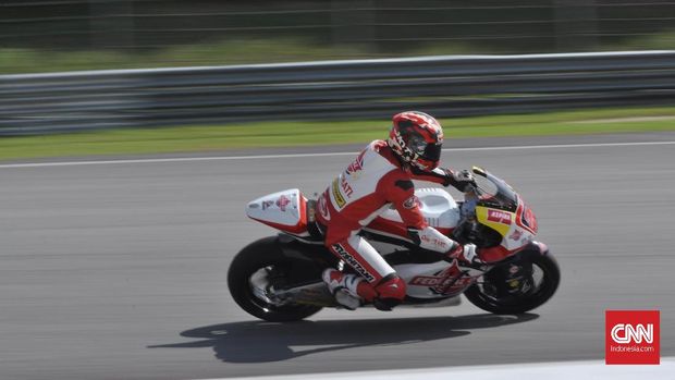 Dimas Ekky gagal finis pada debut di ajang Moto2.