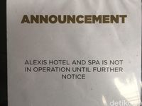 Seluruh Plang Ditutup, Hotel Alexis Kini Sepi