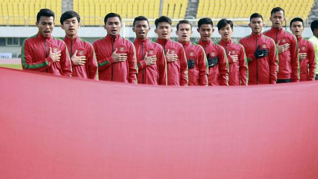 Timnas Indonesia U-19 mampu menghancurkan Timor Leste 5-0. (