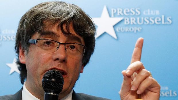 Carles Puigdemont mengasing di Belgia.