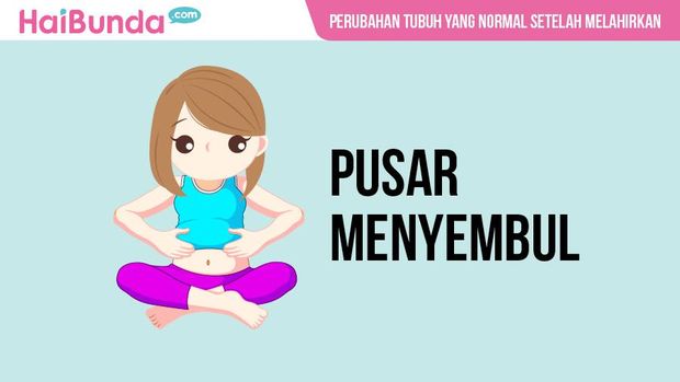 Perubahan tubuh usai melahirkan/