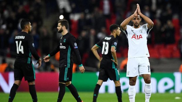 Real Madrid kalah 1-3 dari Tottenham Hotspur di Liga Champions. (