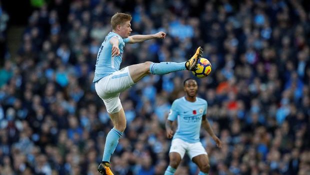 Manchester City tampil lebih baik di babak pertama.