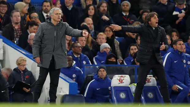Dalam pekan ini, Mourinho dan Conte sudah saling sindir sebanyak empat kali melalui konferensi pers.