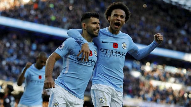 Manchester City tampil apik di awal musim ini dengan mencatat 10 kemenangan dan 1 hasil seri.