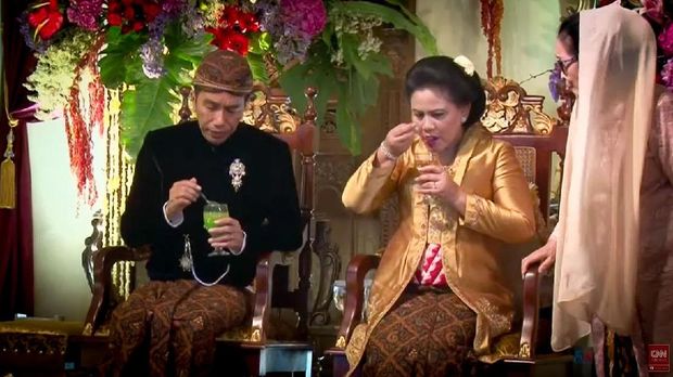 Makna Motif Sidomulyo Iriana Jokowi di Pernikahan Kahiyang
