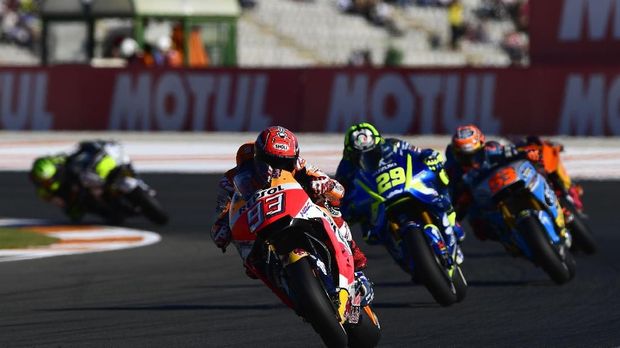 Marc Marquez hanya butuh finis di posisi ke-11 untuk mengunci titel juara dunia.
