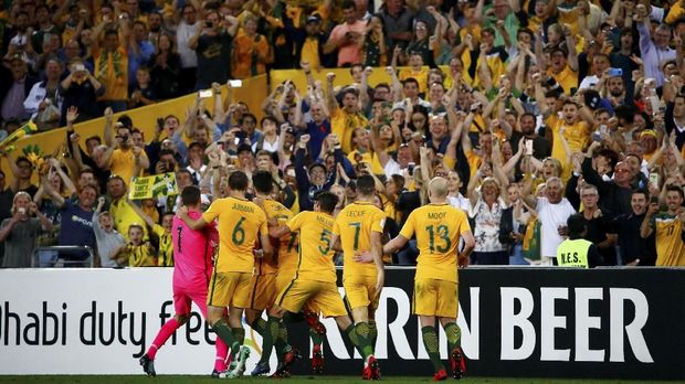 Timnas Australia unggul secara aggregate 3-1 atas Honduras.