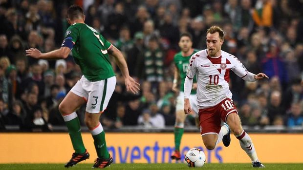 Timnas Denmark 'meledak' di markas Republik Irlandia, menang 5-1. (