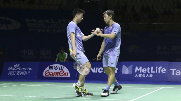Marcus Fernaldi Gideon/Kevin Sanjaya Sukamuljo akan jalani laga ketujuh menghadapi Boe/Mogensen.