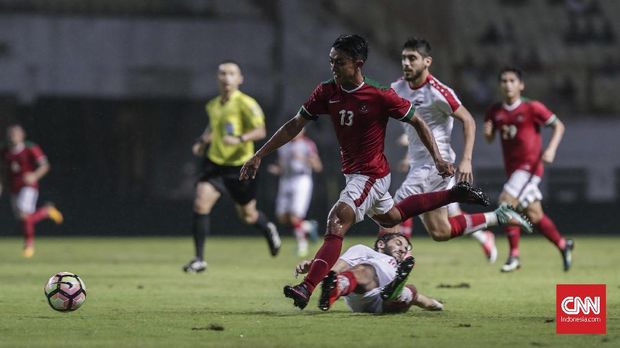 Febri Hariyadi jadi pemain yang tampil cukup mencolok dalam laga kontra Timnas Guyana, Sabtu (25/11).