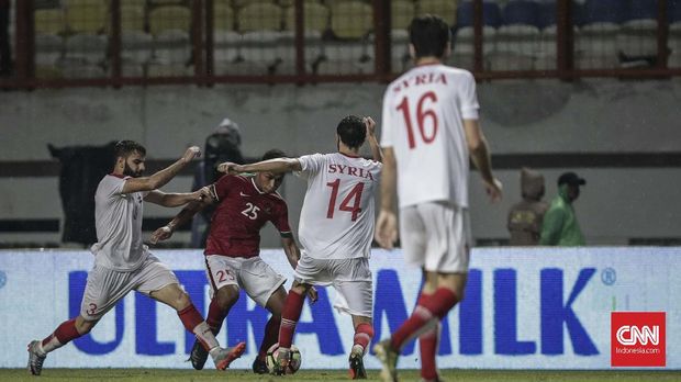 Timnas Indonesia kalah 0-1 dari Timnas Suriah U-23. (