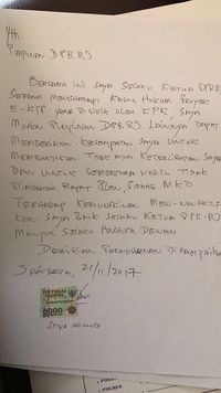 Beredar surat dari Setya Novanto yang telah menunjuk Idrus Marham sebagai Plt ketua umum