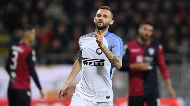 Marcelo Brozovic mencetak satu gol untuk Inter Milan saat mengalahkan Cagliari 3-1.