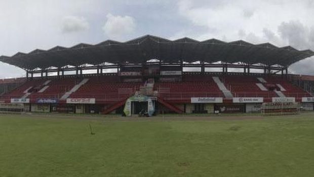 Stadion I Wayan Dipta Gianyar saat ini tengah mengalami tahap renovasi untuk kemungkinan Bali United tampil di Piala AFC
