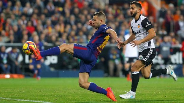 Gol Jordi Alba hindarkan Barcelona dari kekalahan.