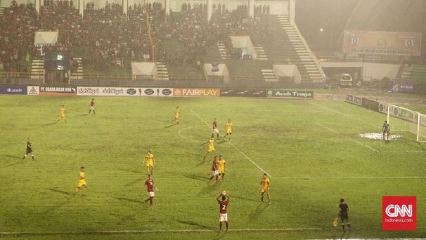 Stadion Harapan Bangsa sempat hampir terisi penuh saat Timnas Indonesia vs Brunei Darussalam.