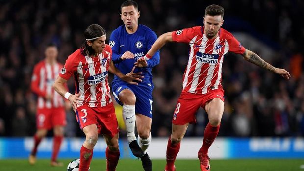 Chelsea masih sulit menciptakan gol ke gawang Atletico Madrid. (