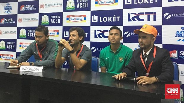 Luis Milla usai Timnas Indonesia dikalahkan Kirgistan.