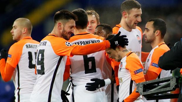 Shakhtar Donetsk lolos ke babak 16 besar Liga Champions setelah mengalahkan ManCity. (