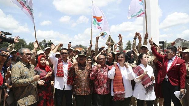 Imam Nahrawi (ketiga dari kiri) mengingatkan, bahwa Bung Karno merupakan penggagas Asian Games 1962, sekaligus yang pertama di Indonesia.