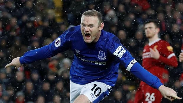 Wayne Rooney membatalkan kemenangan Liverpool dalam 'derby Merseyside'.