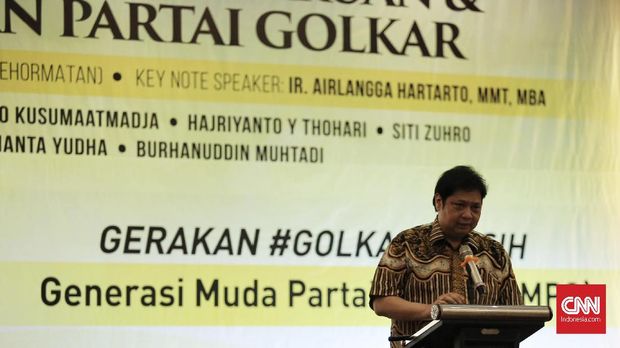 Setnov Percaya Airlangga Soal Penyusunan Pengurus Baru Golkar
