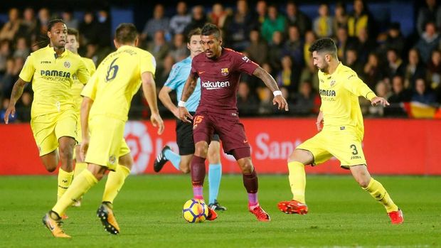 Barcelona menag 2-0 atas Villarreal pada laga lanjutan La Liga Spanyol, Minggu (10/12). (