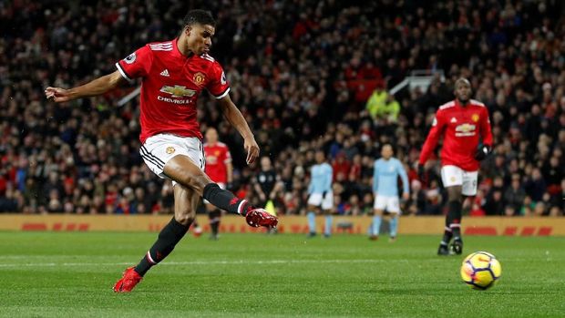Gol Marcus Rashford di pengujung babak pertama hanya menyelamatkan MU dari ketertinggalan di babak pertama.