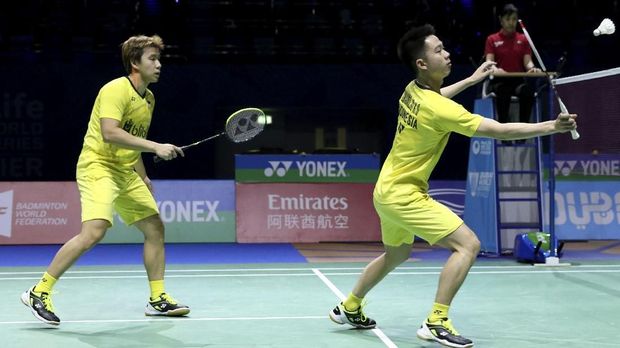 Kevin Sanjaya/Marcus Fernaldi Gideon bakal menghadapi laga penentuan hari ini.