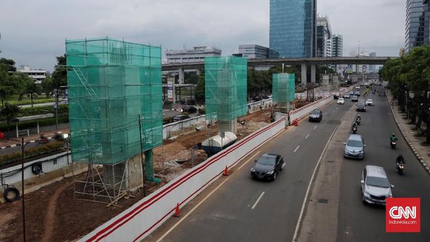 Pembangunan Light Rail Transit (LRT) di Jabodebek masih dalam proses penyelesaian.