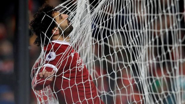 Rentetan gol Mohamed Salah terhenti di pekan ke-17 Liga Primer Inggris.
