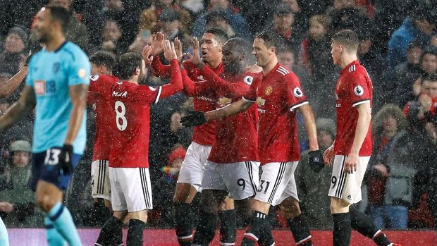 Manchester United sukses mengalahkan AFC Bournemouth 1-0. (