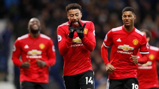 Jesse Lingard lebih produktif dibanding Marcus Rashford dan Anthony Martial pada musim ini.