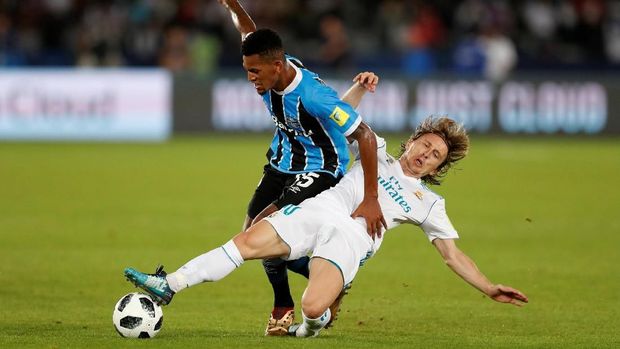 Permainan bertahan Gremio gagal meredam kekuatan Real Madrid.