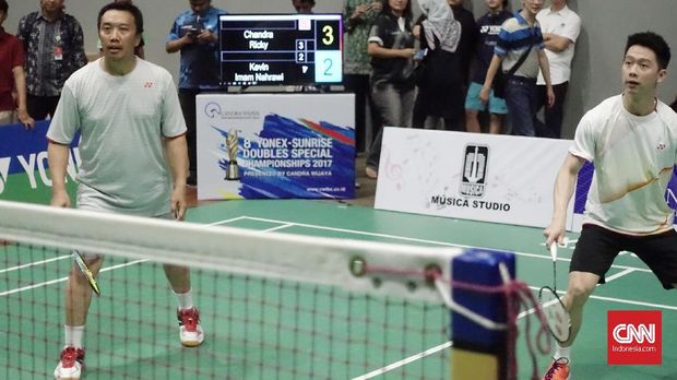 Imam Nahrawi dan Kevin Sanjaya diakui Candra Wijaya memiliki permainan net yang cukup baik.